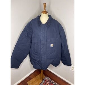 Carhartt Work Jacket Navy Blue 0C0003-M Loose Fit Insulated High Quality 5XL